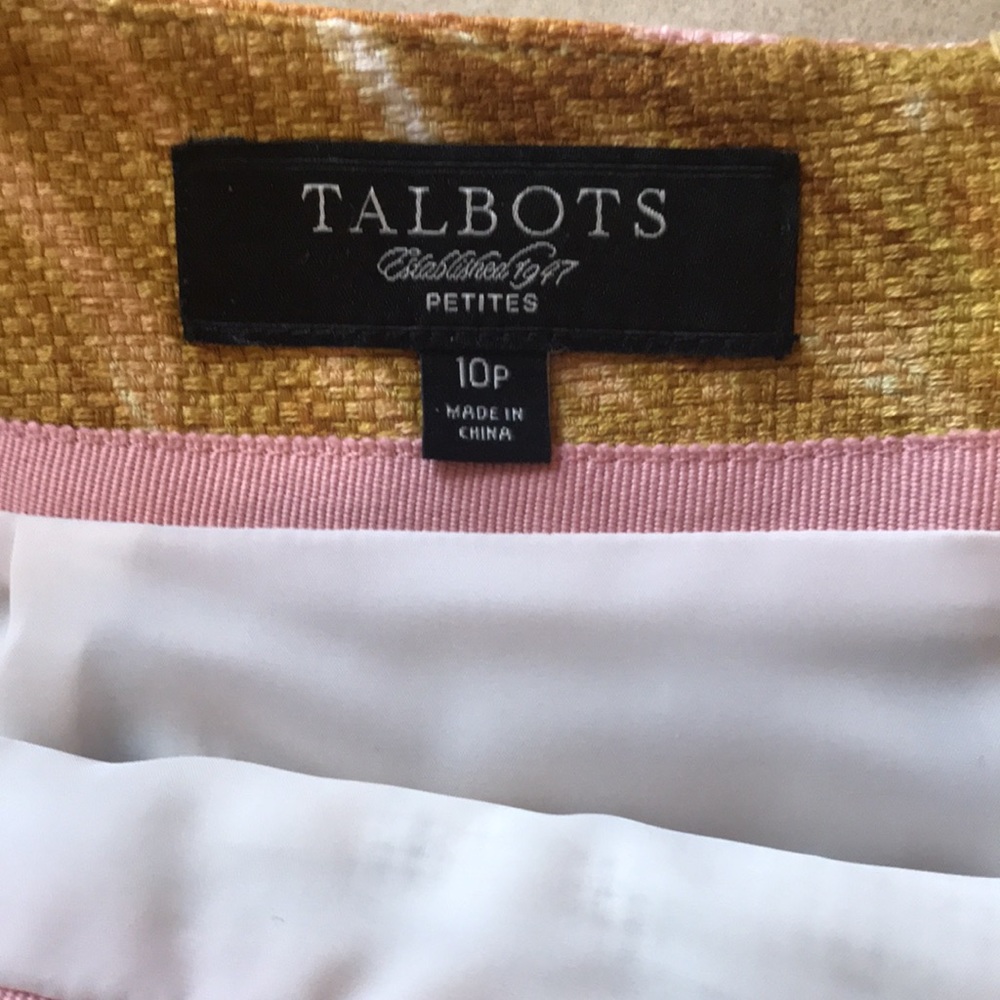 Peony Tweed Floral Skirt - Talbots 10P - Picture 2 of 7